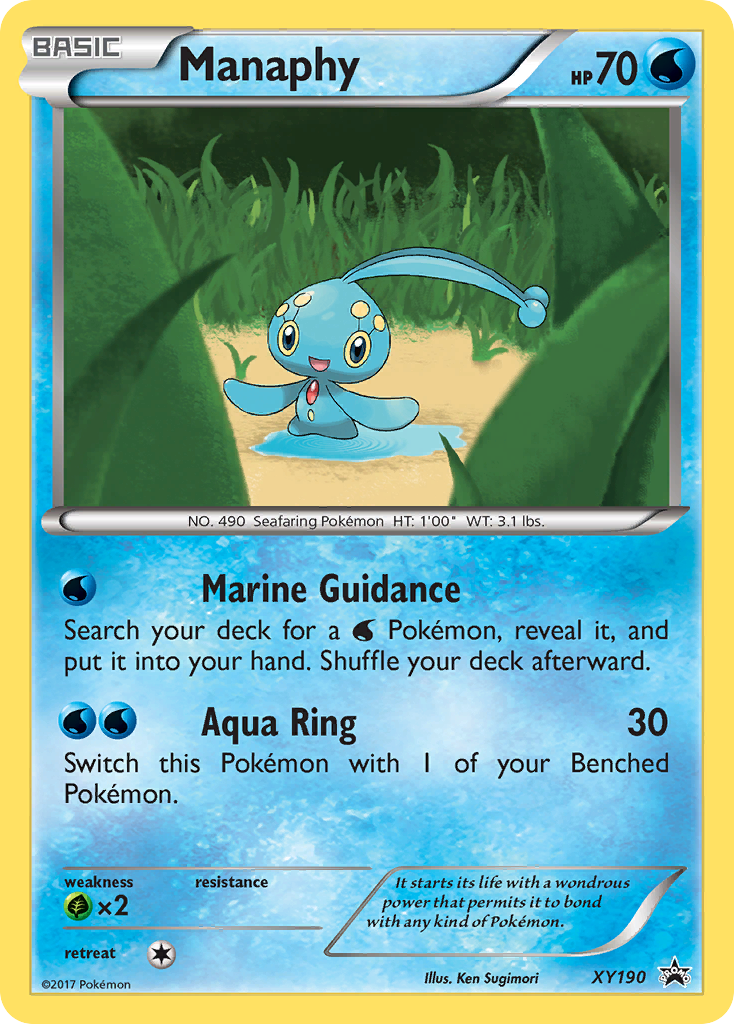 Manaphy (XY190) [XY: Black Star Promos] | Tabernacle Games