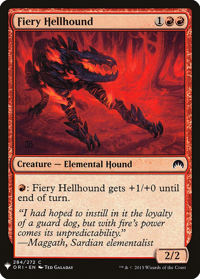 Fiery Hellhound [Mystery Booster] | Tabernacle Games