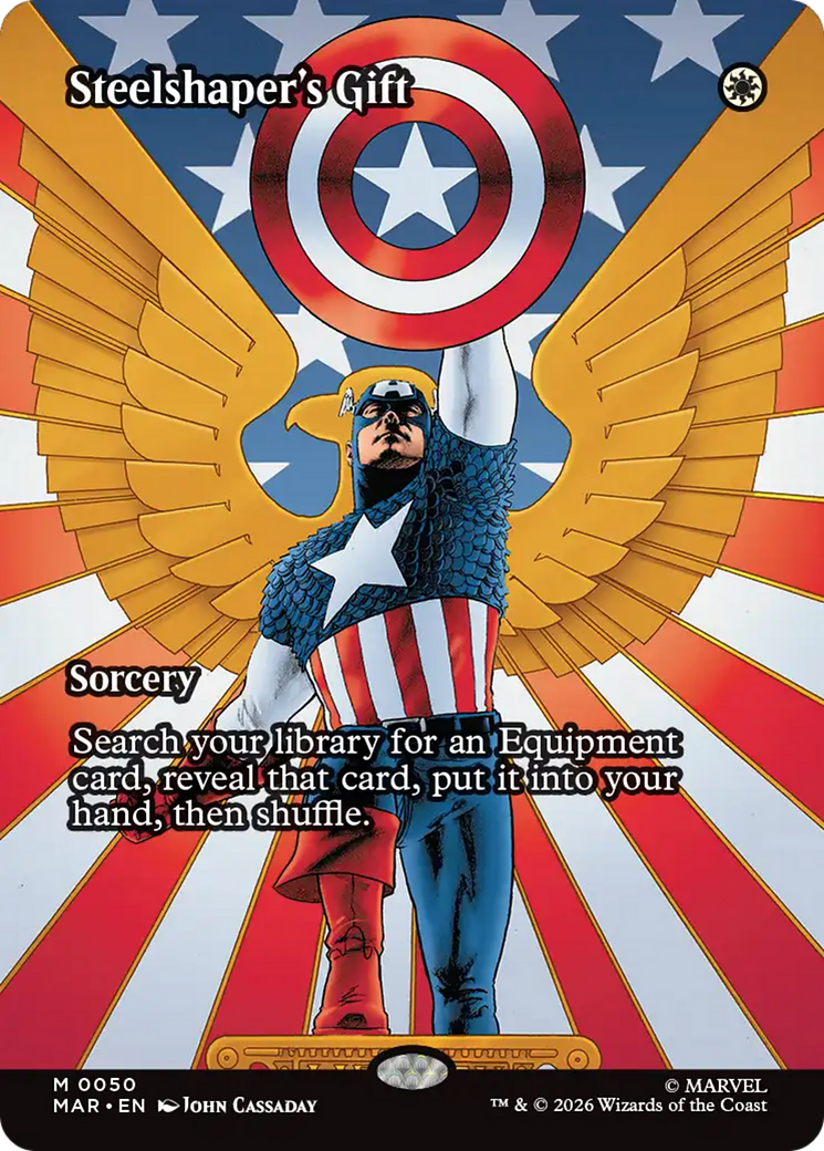 Steelshaper's Gift (Borderless) [Marvel Universe: Eternal-Legal] | Tabernacle Games