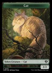 Treasure // Cat (0030) Double-Sided Token [Commander Masters Tokens] | Tabernacle Games