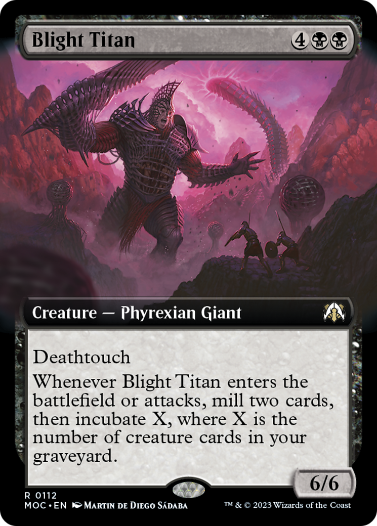 Blight Titan (Extended Art) [March of the Machine Commander] | Tabernacle Games