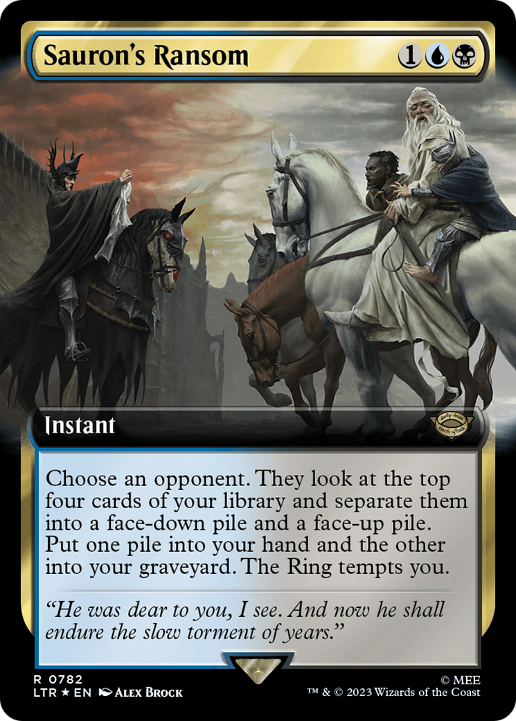Sauron's Ransom (Extended Art) (Surge Foil) [The Lord of the Rings: Tales of Middle-Earth] | Tabernacle Games