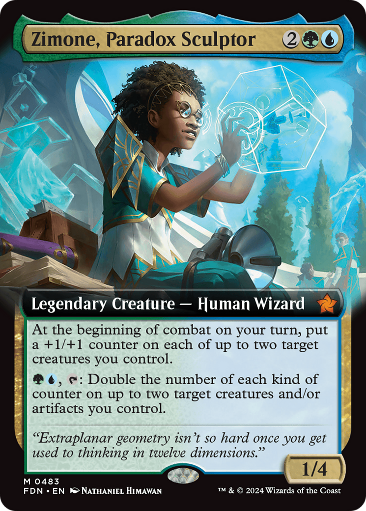 Zimone, Paradox Sculptor (Extended Art) [Foundations] | Tabernacle Games