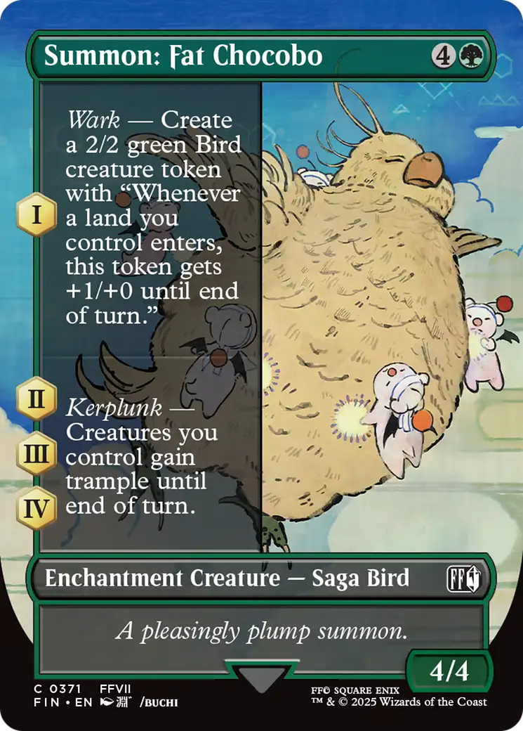 Summon: Fat Chocobo (Borderless) [FINAL FANTASY] | Tabernacle Games