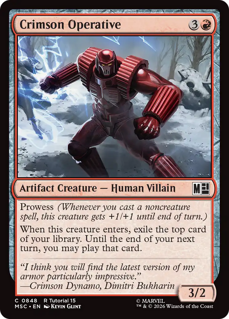 Crimson Operative [Marvel Super Heroes Commander] | Tabernacle Games