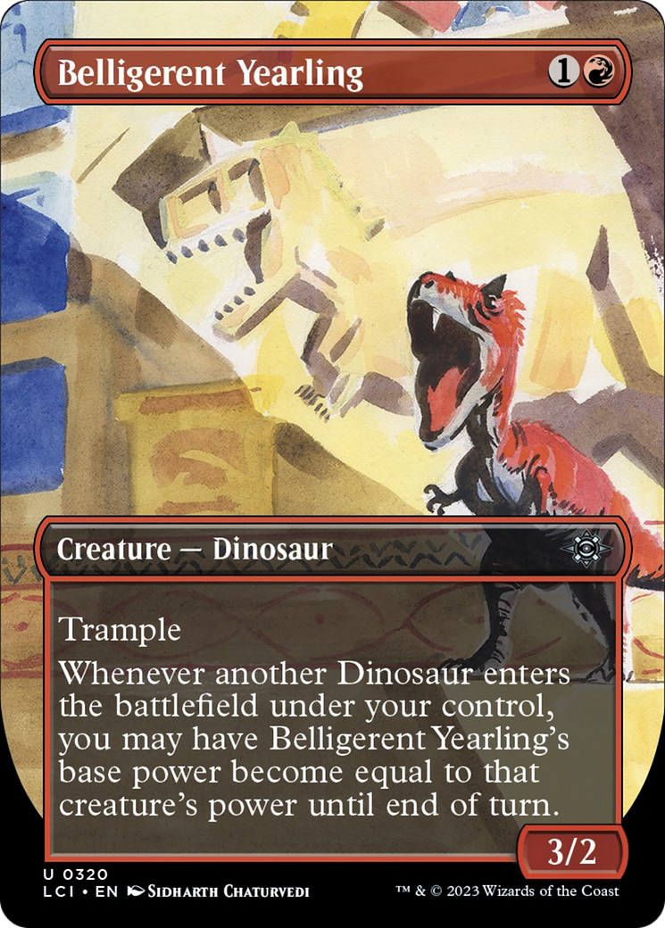 Belligerent Yearling (Borderless) [The Lost Caverns of Ixalan] | Tabernacle Games