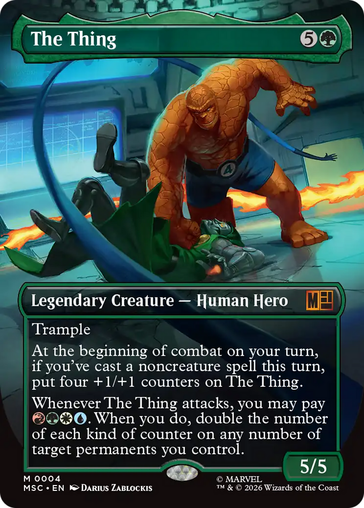 The Thing (Borderless) [Marvel Super Heroes Commander] | Tabernacle Games
