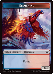 Elemental (0003) // Treasure Double-Sided Token [Secrets of Strixhaven Tokens] | Tabernacle Games