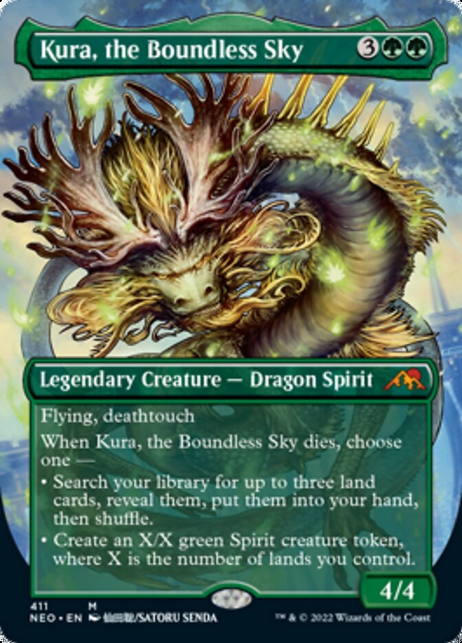 Kura, the Boundless Sky (Borderless Alternate Art) [Kamigawa: Neon Dynasty] | Tabernacle Games