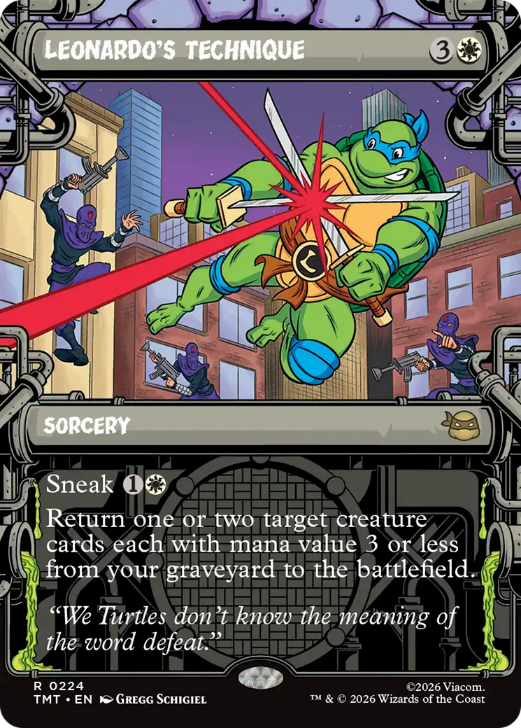Leonardo's Technique (Showcase) [Teenage Mutant Ninja Turtles] | Tabernacle Games