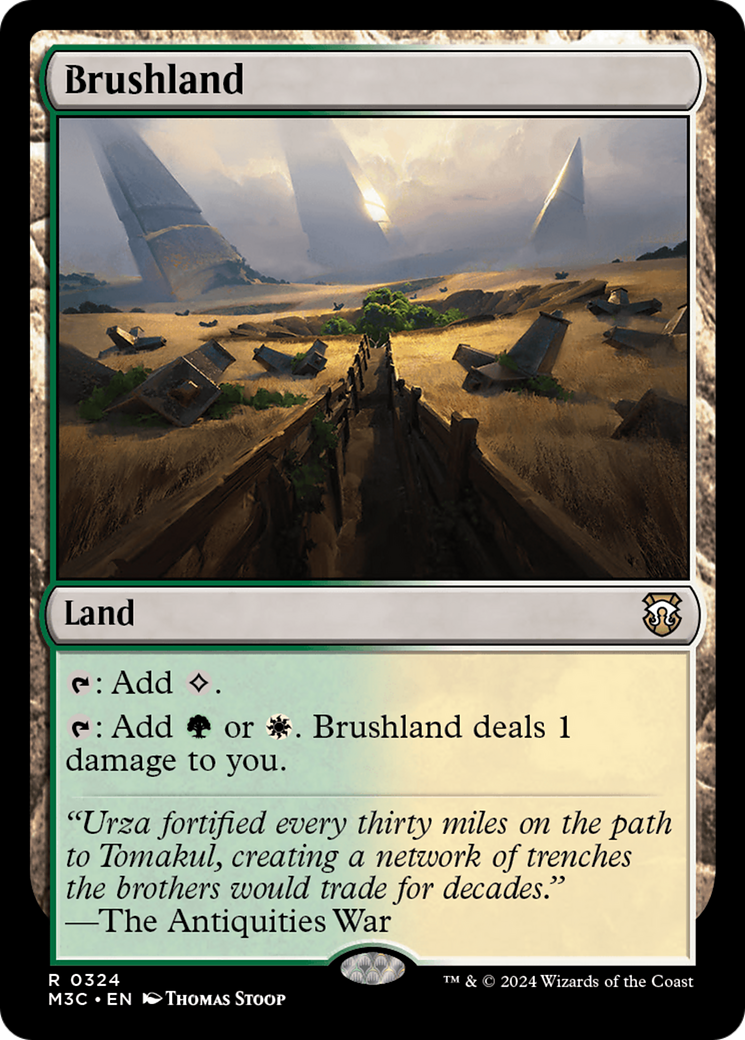 Brushland (Ripple Foil) [Modern Horizons 3 Commander] | Tabernacle Games