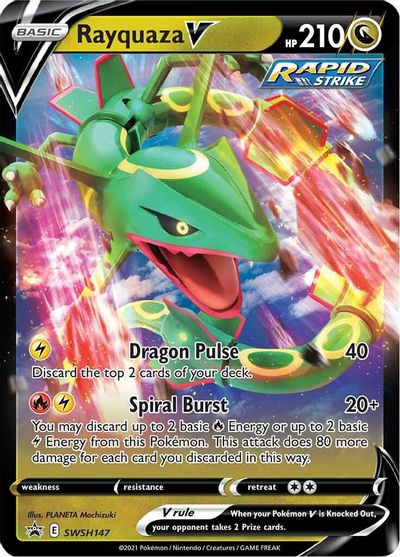 Rayquaza V (SWSH147) [Sword & Shield: Black Star Promos] | Tabernacle Games