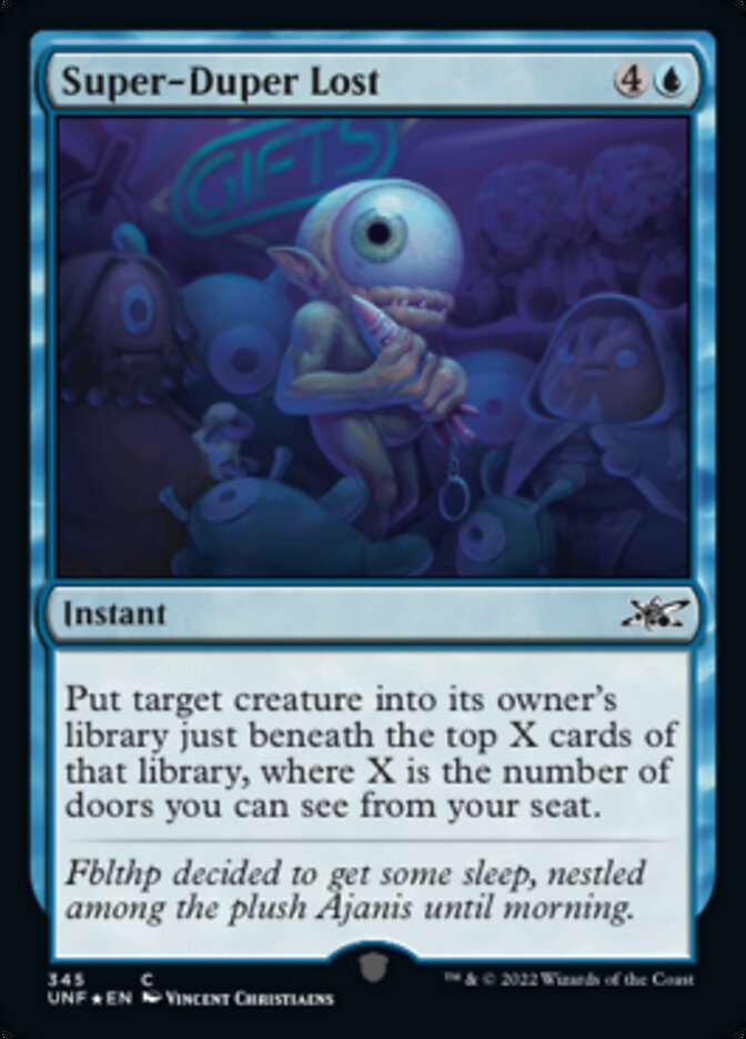Super-Duper Lost (Galaxy Foil) [Unfinity] | Tabernacle Games