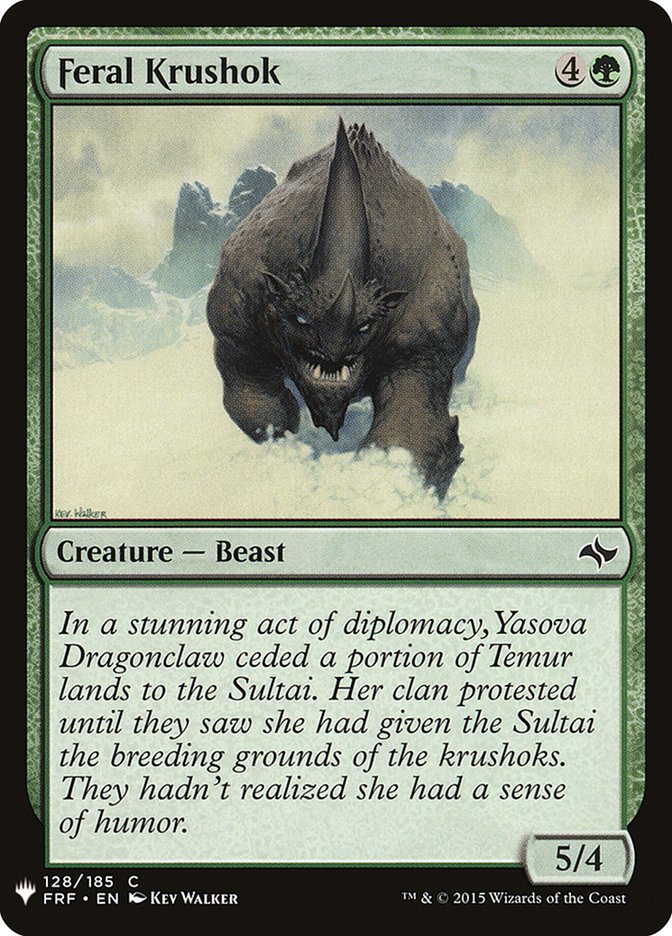 Feral Krushok [Mystery Booster] | Tabernacle Games