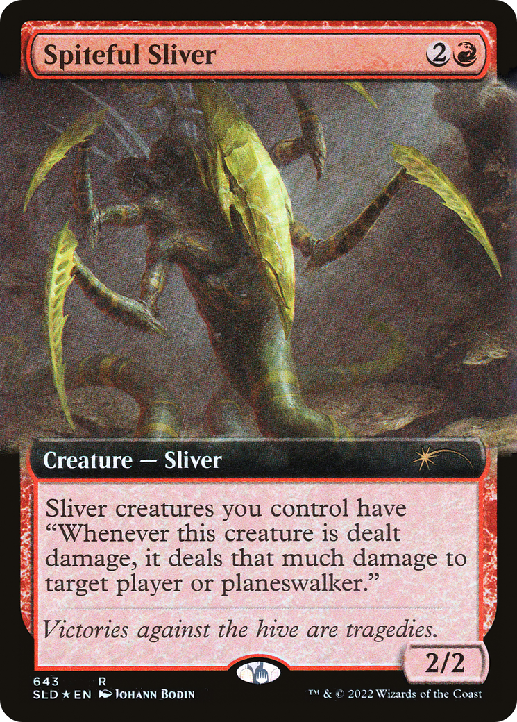 Spiteful Sliver (Extended Art) [Secret Lair Drop Promos] | Tabernacle Games