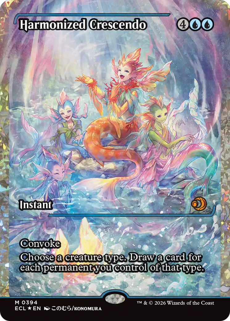 Harmonized Crescendo (0394) (Showcase) (Fracture Foil) [Lorwyn Eclipsed] | Tabernacle Games