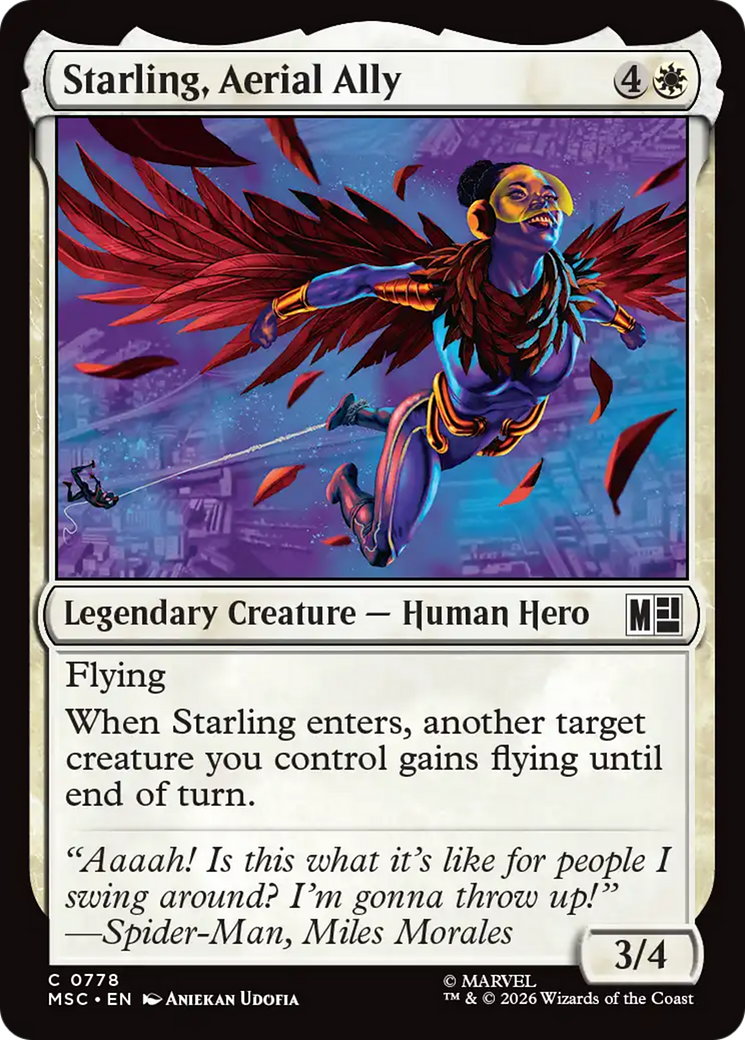 Starling, Aerial Ally [Marvel Super Heroes Commander] | Tabernacle Games