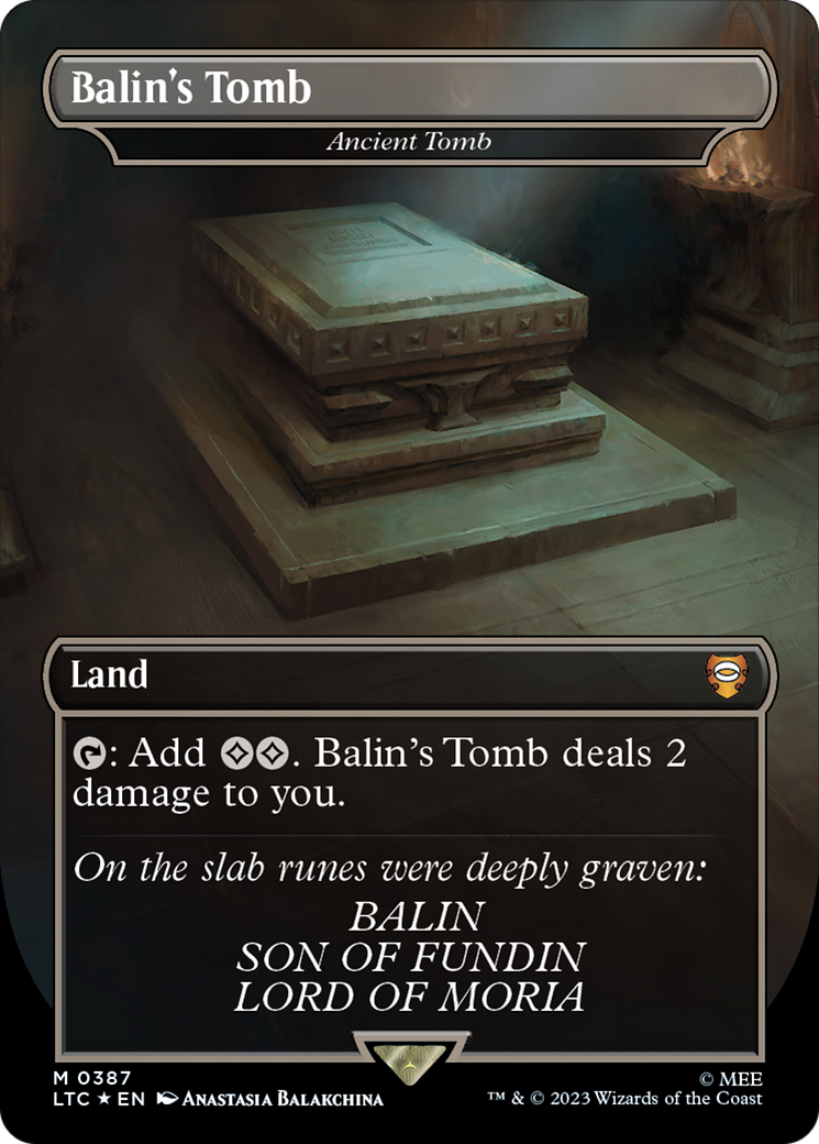 Balin's Tomb - Ancient Tomb (Surge Foil Realms and Relics) [The Lord of the Rings: Tales of Middle-Earth Commander] | Tabernacle Games