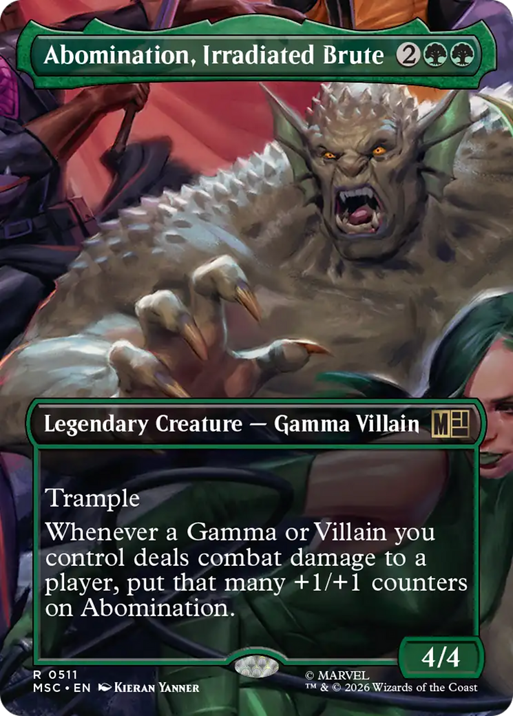 Abomination, Irradiated Brute (Borderless) [Marvel Super Heroes Commander] | Tabernacle Games