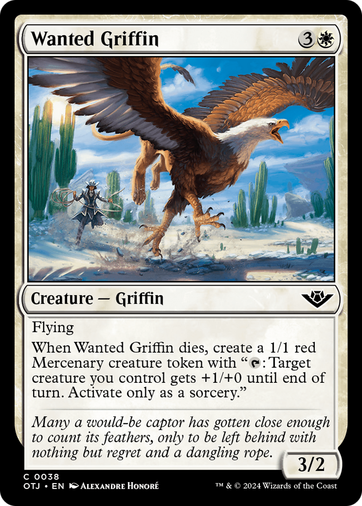 Wanted Griffin [Outlaws of Thunder Junction] | Tabernacle Games