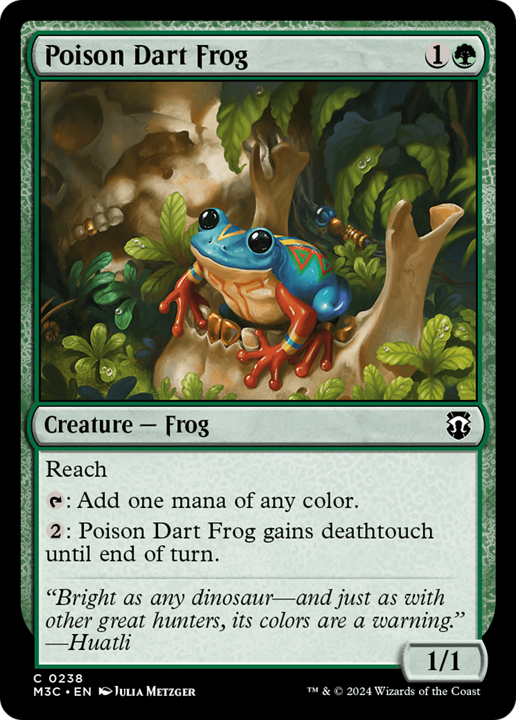 Poison Dart Frog (Ripple Foil) [Modern Horizons 3 Commander] | Tabernacle Games