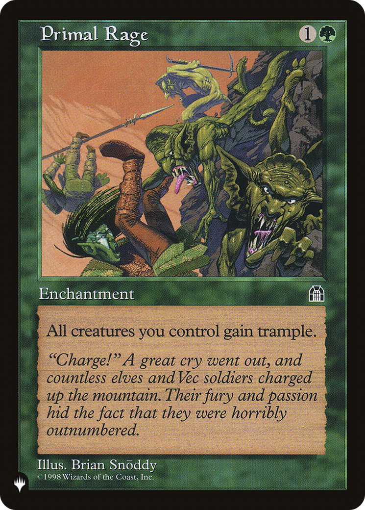 Primal Rage [The List] | Tabernacle Games