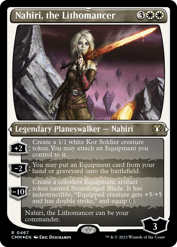 Nahiri, the Lithomancer (Foil Etched) [Commander Masters] | Tabernacle Games