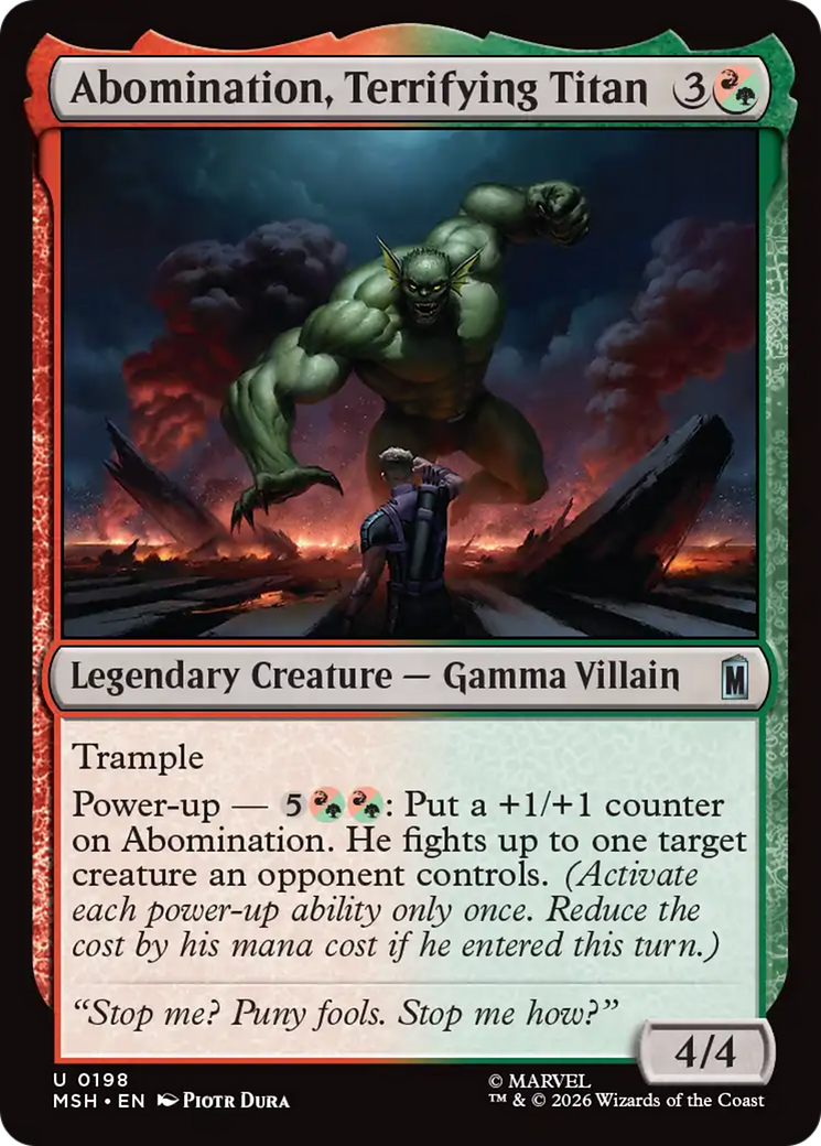 Abomination, Terrifying Titan [Marvel Super Heroes] | Tabernacle Games