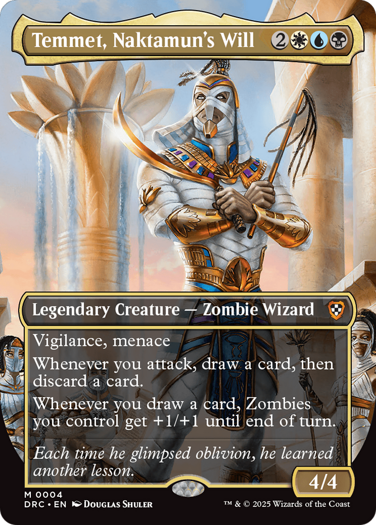 Temmet, Naktamun's Will (Borderless) [Aetherdrift Commander] | Tabernacle Games