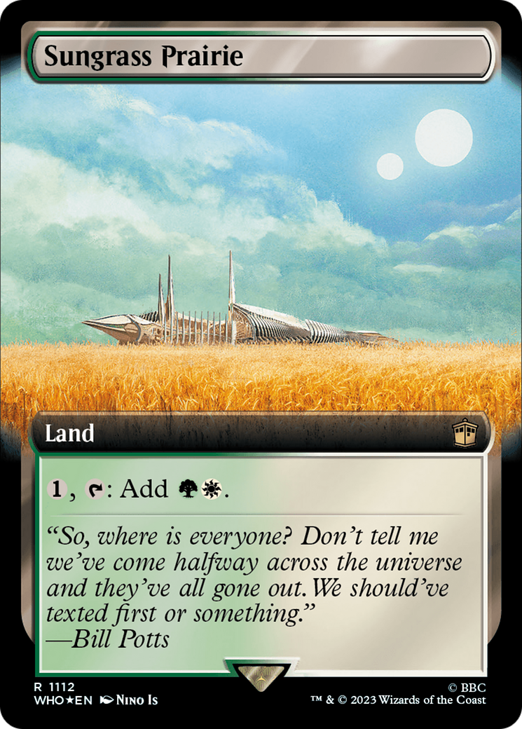 Sungrass Prairie (Extended Art) (Surge Foil) [Doctor Who] | Tabernacle Games