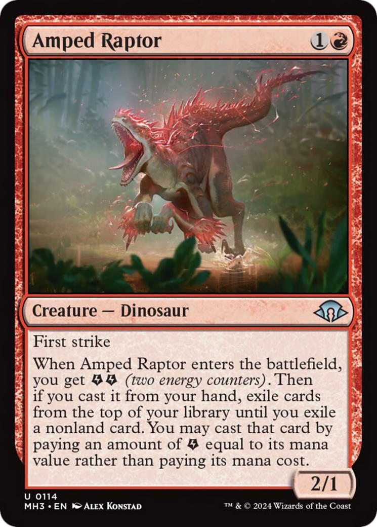 Amped Raptor [Modern Horizons 3] | Tabernacle Games