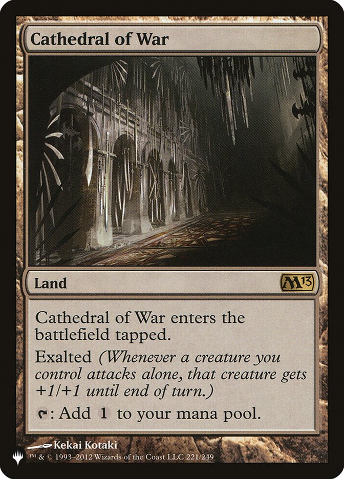 Cathedral of War [The List] | Tabernacle Games