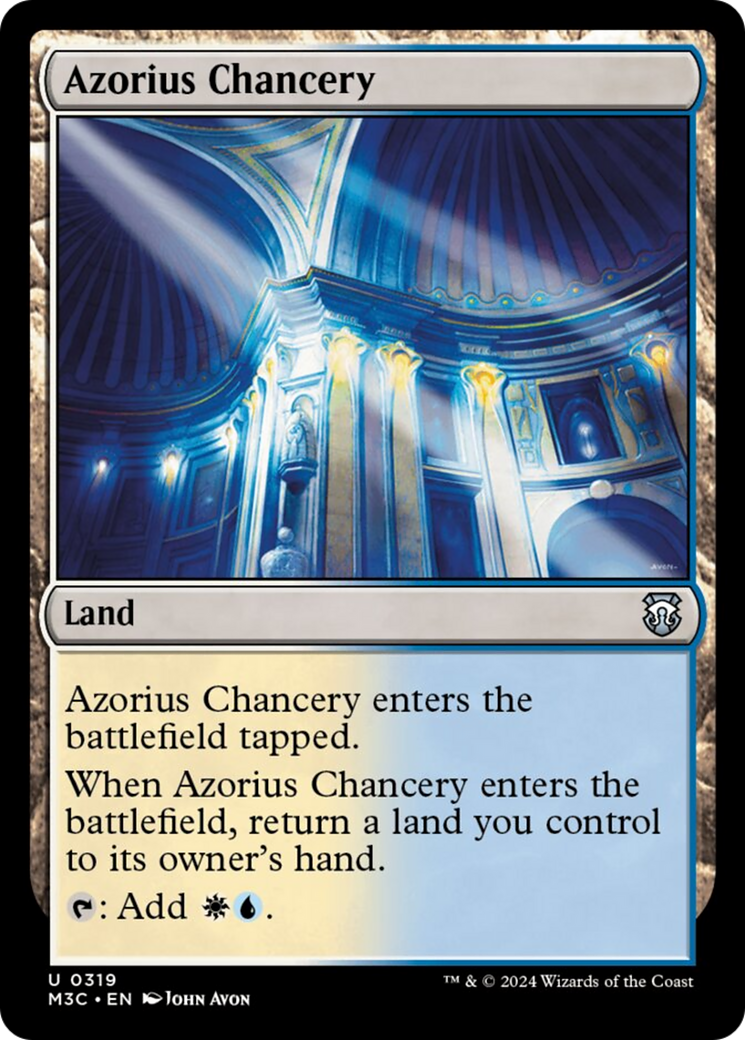 Azorius Chancery (Ripple Foil) [Modern Horizons 3 Commander] | Tabernacle Games