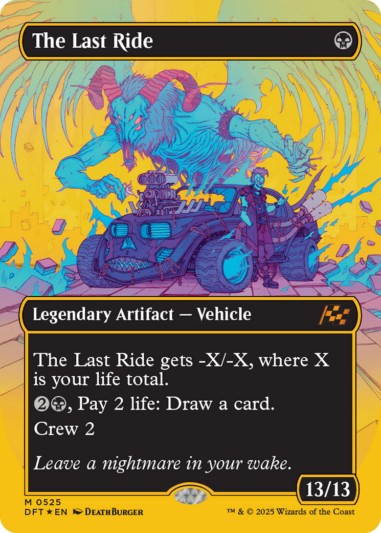 The Last Ride (Borderless) (First-Place Foil) [Aetherdrift] | Tabernacle Games