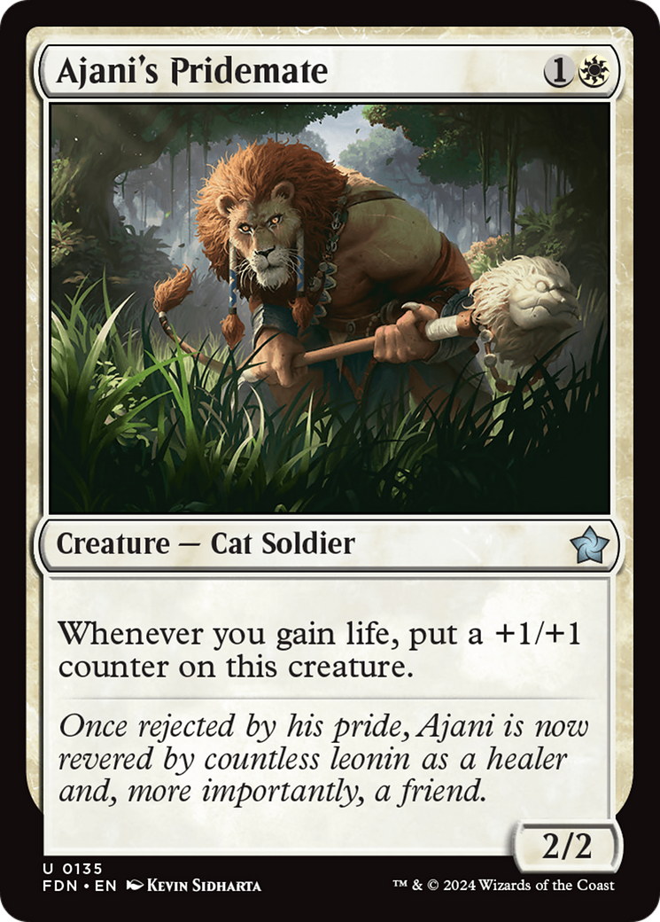 Ajani's Pridemate [Foundations] | Tabernacle Games