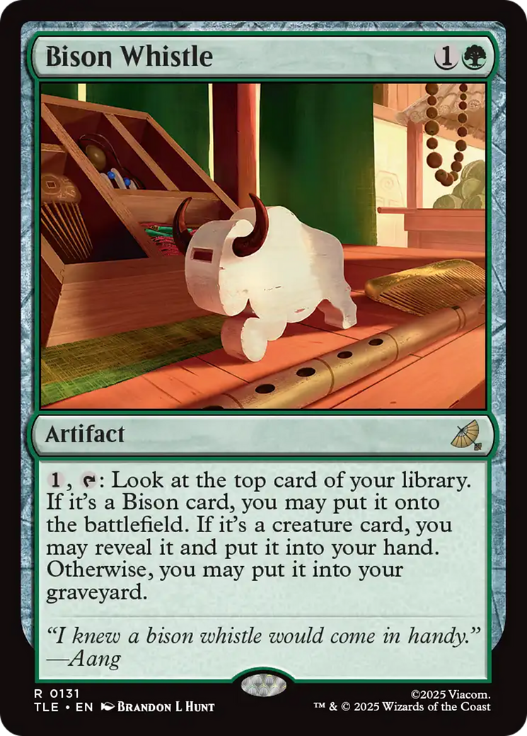 Bison Whistle [Avatar: The Last Airbender: Eternal-Legal] | Tabernacle Games