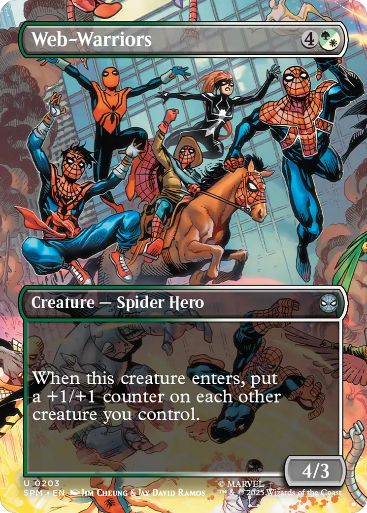 Web-Warriors (Borderless) [Marvel's Spider-Man] | Tabernacle Games