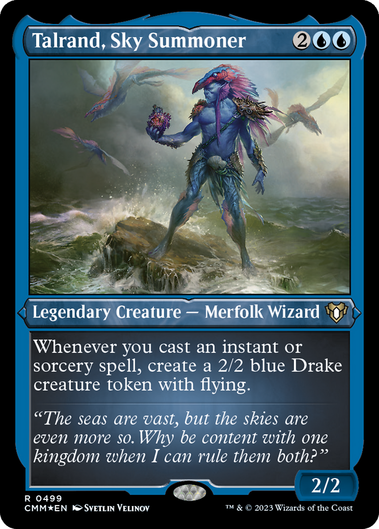 Talrand, Sky Summoner (Foil Etched) [Commander Masters] | Tabernacle Games