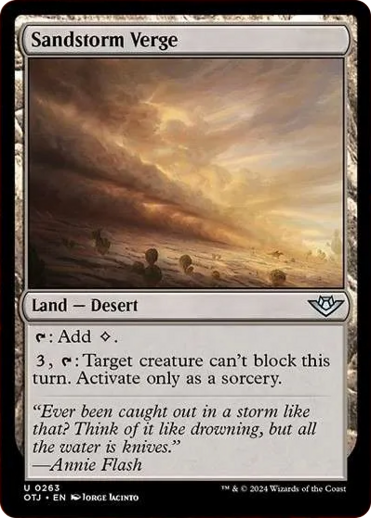 Sandstorm Verge [Outlaws of Thunder Junction] | Tabernacle Games