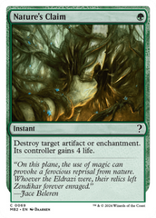 Nature's Claim (White Border) [Mystery Booster 2] | Tabernacle Games