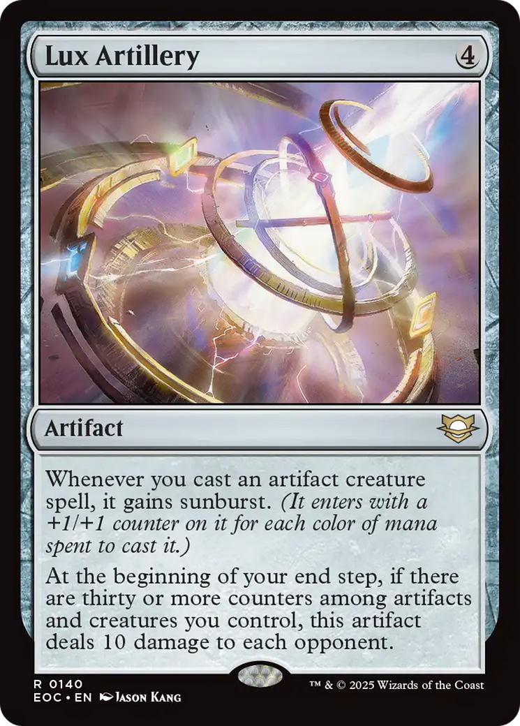 Lux Artillery [Edge of Eternities Commander] | Tabernacle Games