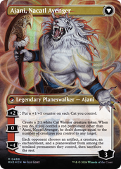 Ajani, Nacatl Pariah // Ajani, Nacatl Avenger (Borderless) (Textured Foil) [Modern Horizons 3] | Tabernacle Games