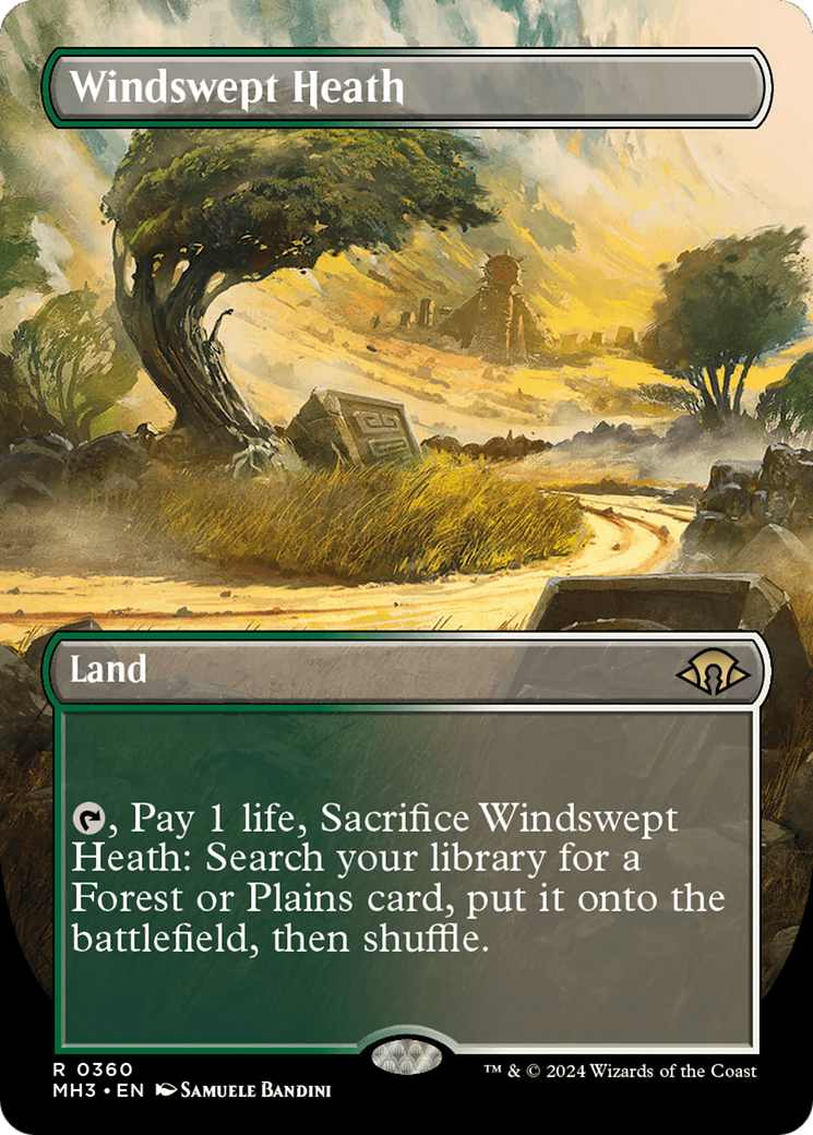 Windswept Heath (Borderless) [Modern Horizons 3] | Tabernacle Games