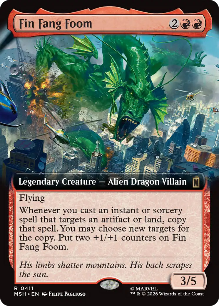 Fin Fang Foom (Extended Art) [Marvel Super Heroes] | Tabernacle Games