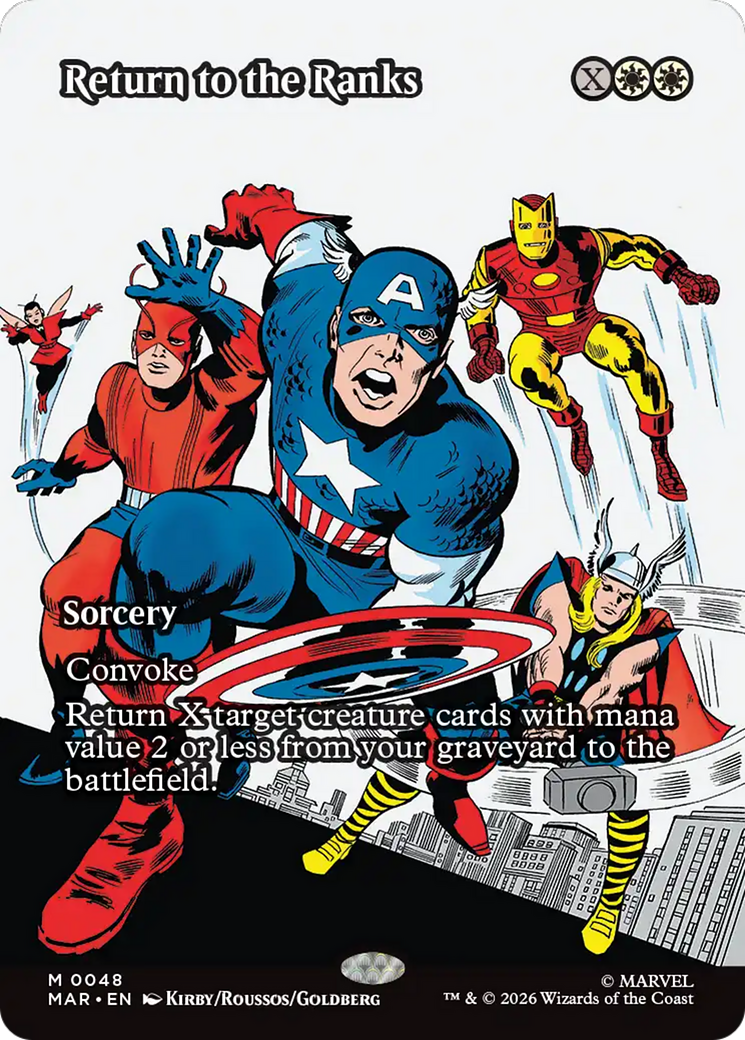 Return to the Ranks (Borderless) [Marvel Universe: Eternal-Legal] | Tabernacle Games