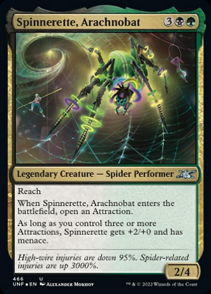 Spinnerette, Arachnobat (Galaxy Foil) [Unfinity] | Tabernacle Games