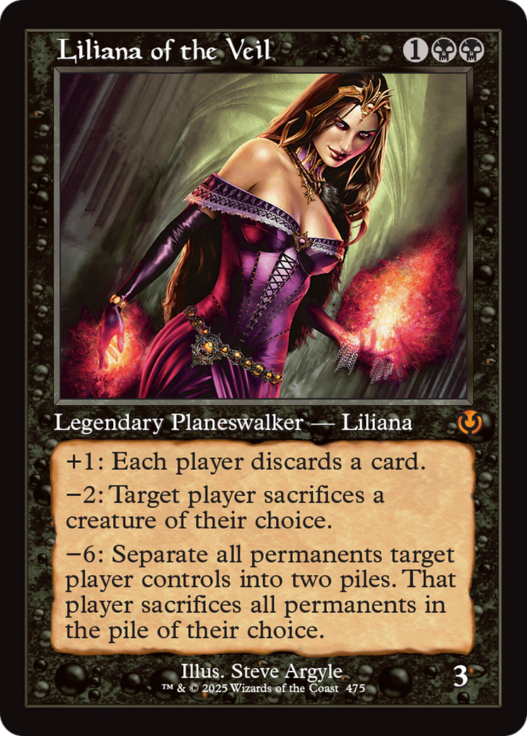 Liliana of the Veil (Retro Frame) [Innistrad Remastered] | Tabernacle Games