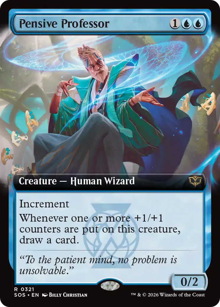 Pensive Professor (Extended Art) [Secrets of Strixhaven] | Tabernacle Games