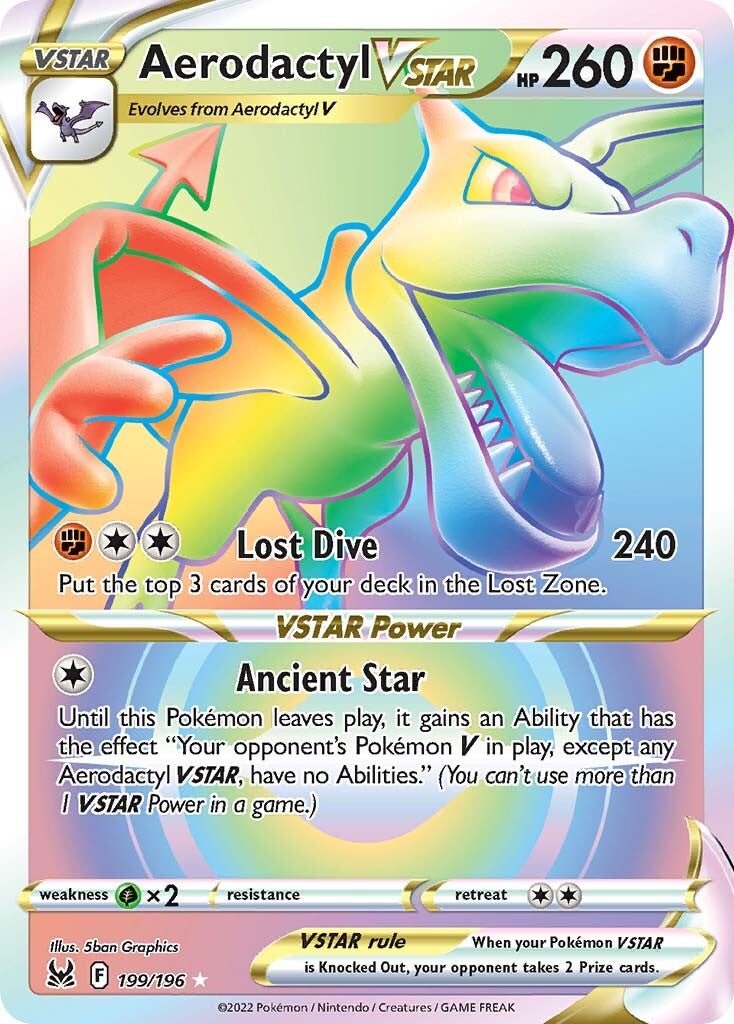 Aerodactyl VSTAR (199/196) [Sword & Shield: Lost Origin] | Tabernacle Games