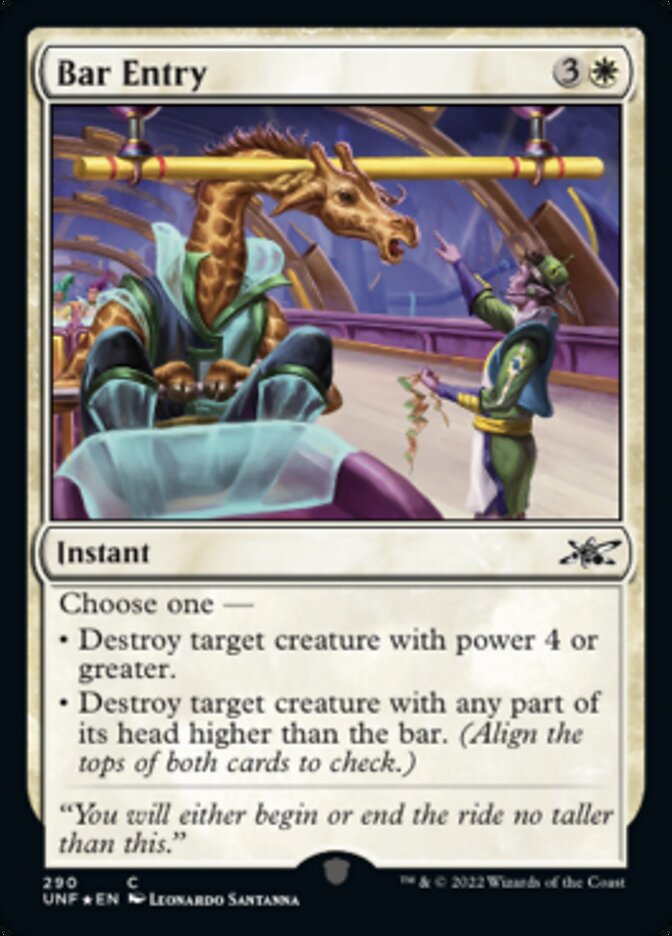 Bar Entry (Galaxy Foil) [Unfinity] | Tabernacle Games